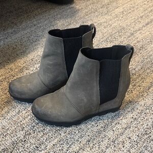 Sorel Gray Ankle Booties